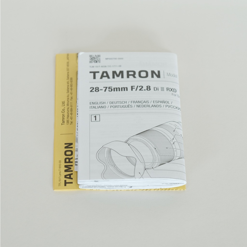 TAMRON 28-75mm F/2.8 Di III RXD (Model A036) [ソニーE用]