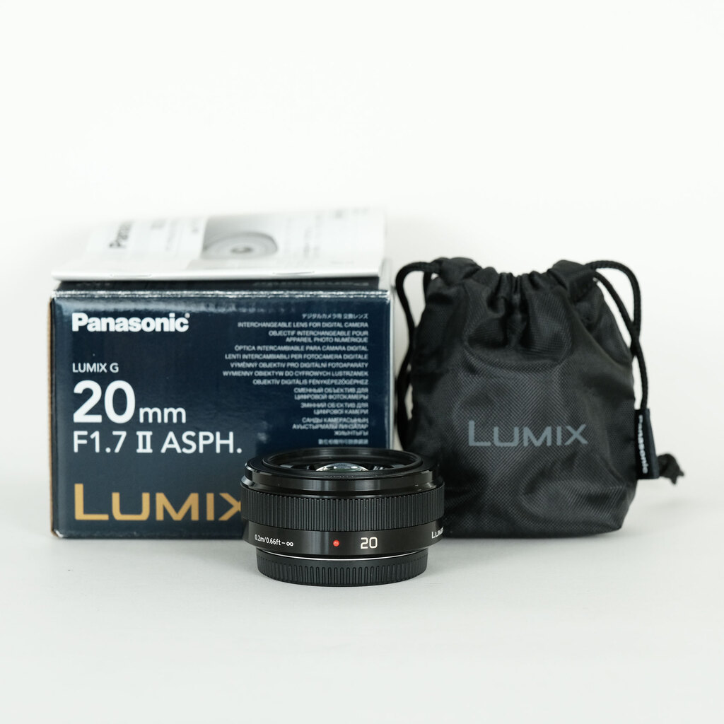 Panasonic - LUMIX G 20mm F1.7 II ASPH  / 元箱有 / おまけ付き 新品)Panasonic (パナソニック) LUMIX G 20mm F1.7 II ASPH. H