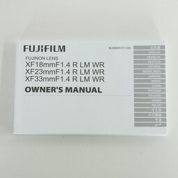 FUJIFILM XF33mmF1.4 R LM WR FUJIFILM XF33mmF1.4 R LM WR