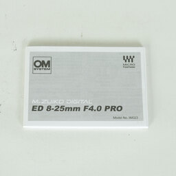 OLYMPUS M.ZUIKO DIGITAL ED 8‑25mm F4.0 PRO OLYMPUS M.ZUIKO DIGITAL ED 8‑25mm F4.0 PRO