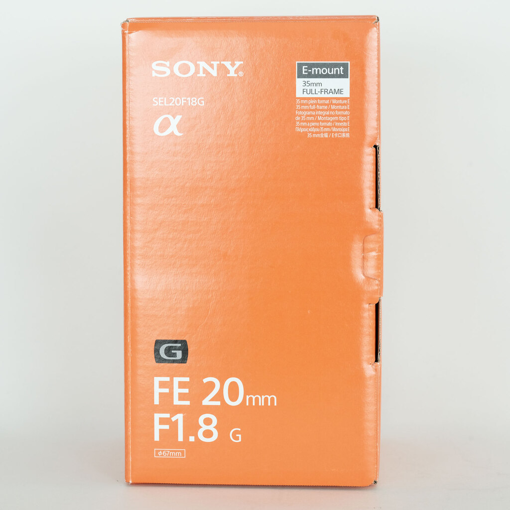 SONY FE 20mm F1.8 G SEL20F18G SONY FE 20mm F1.8 G SEL20F18G