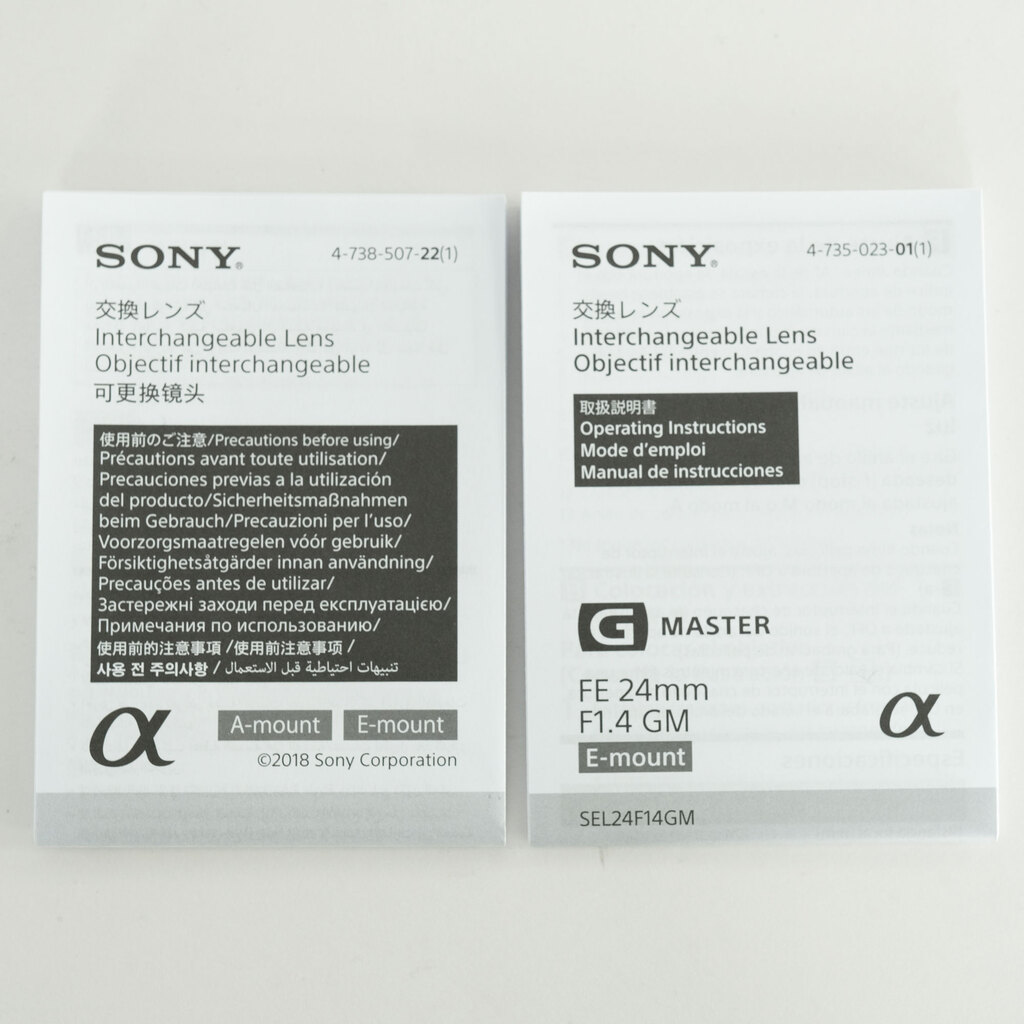 SONY FE 24mm F1.4 GM SEL24F14GM SONY FE 24mm F1.4 GM SEL24F14GM