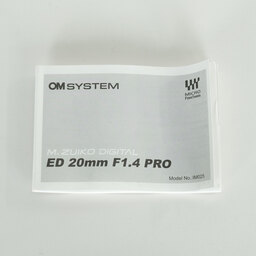OLYMPUS M.ZUIKO DIGITAL ED 20mm F1.4 PRO