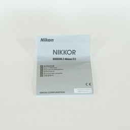 Nikon NIKKOR Z 40mm f/2 Nikon NIKKOR Z 40mm f/2