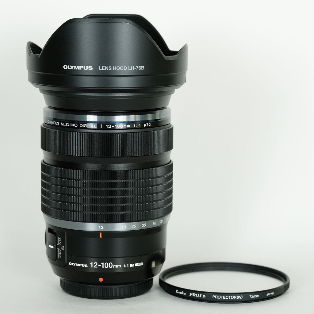 【美品】OLYMPUS M.ZUIKO DIGITAL 12-100mm F4 Olympus M. Zuiko Digital ED 12-100mm F/4.0 Pro Lens - Black