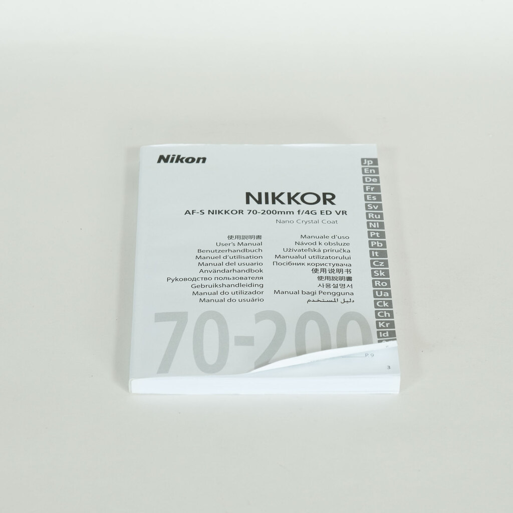 Nikon AF-S NIKKOR 70-200mm f/4G ED VR Nikon AF-S NIKKOR 70-200mm f/4G ED VR