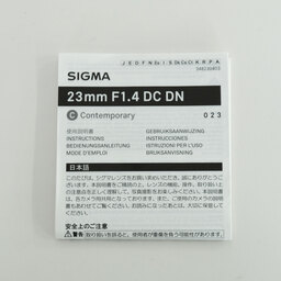SIGMA 23mm F1.4 DC DN｜Contemporary [フジフイルムX用]