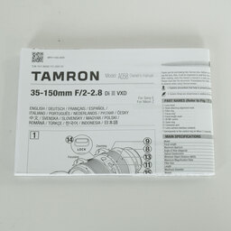 TAMRON 35-150mm F2-2.8 DiIII VXD（Model A058）[ニコンZ用]
