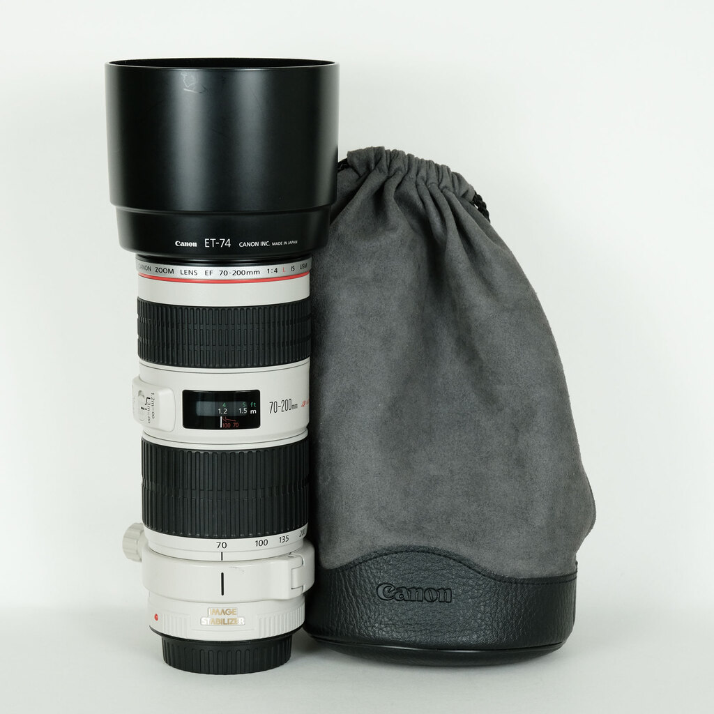 Canon EF 70-200mm F4L IS USM 美品純正フード 元箱 Canon EF 70-200mm F4L IS USM 美品純正フード 元箱