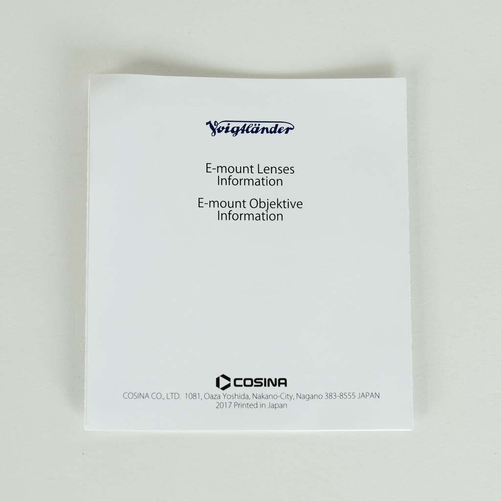 Voigtlander MACRO APO-LANTHAR 110mm F2.5 E-mount(ソニーE用) Voigtlander MACRO APO-LANTHAR 110mm F2.5 E-mount(ソニーE用)