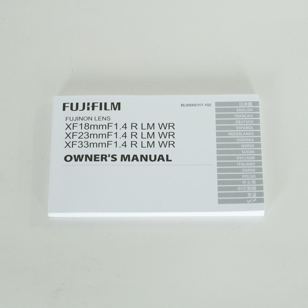 FUJIFILM XF23mmF1.4 R LM WR