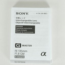 SONY FE 135mm F1.8 GM SEL135F18GM SONY FE 135mm F1.8 GM SEL135F18GM