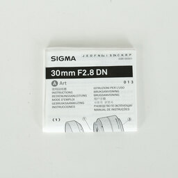 SIGMA A 30mm F2.8 DN (ソニーE用)シルバー SIGMA A 30mm F2.8 DN (ソニーE用)シルバー