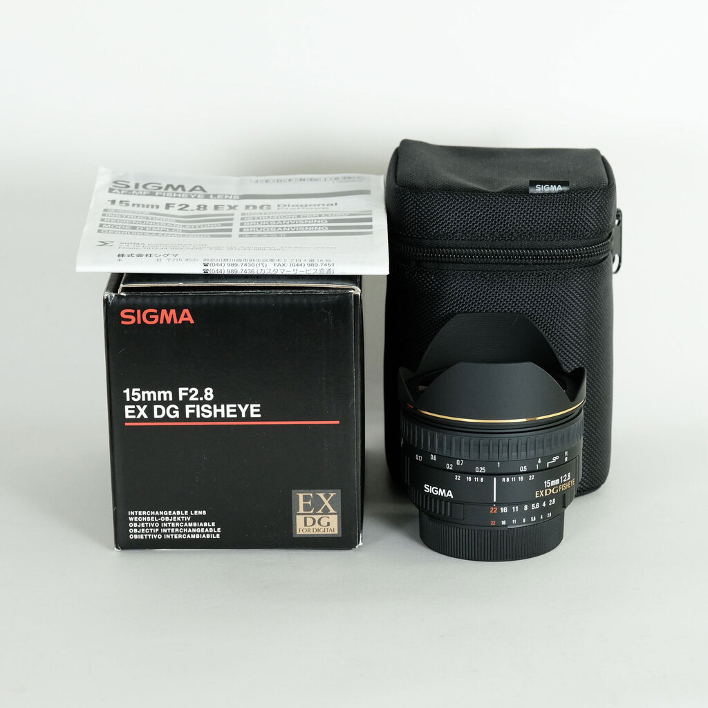 SIGMA 15mm F2.8EX DG DIAGONAL FISHEYE (ニコンF用) SIGMA 15mm F2.8EX DG DIAGONAL FISHEYE (ニコンF用)