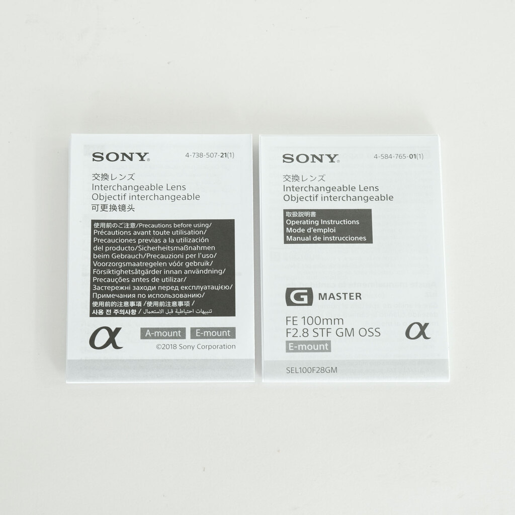 SONY FE 100mm F2.8 STF GM OSS SEL100F28GM SONY FE 100mm F2.8 STF GM OSS SEL100F28GM
