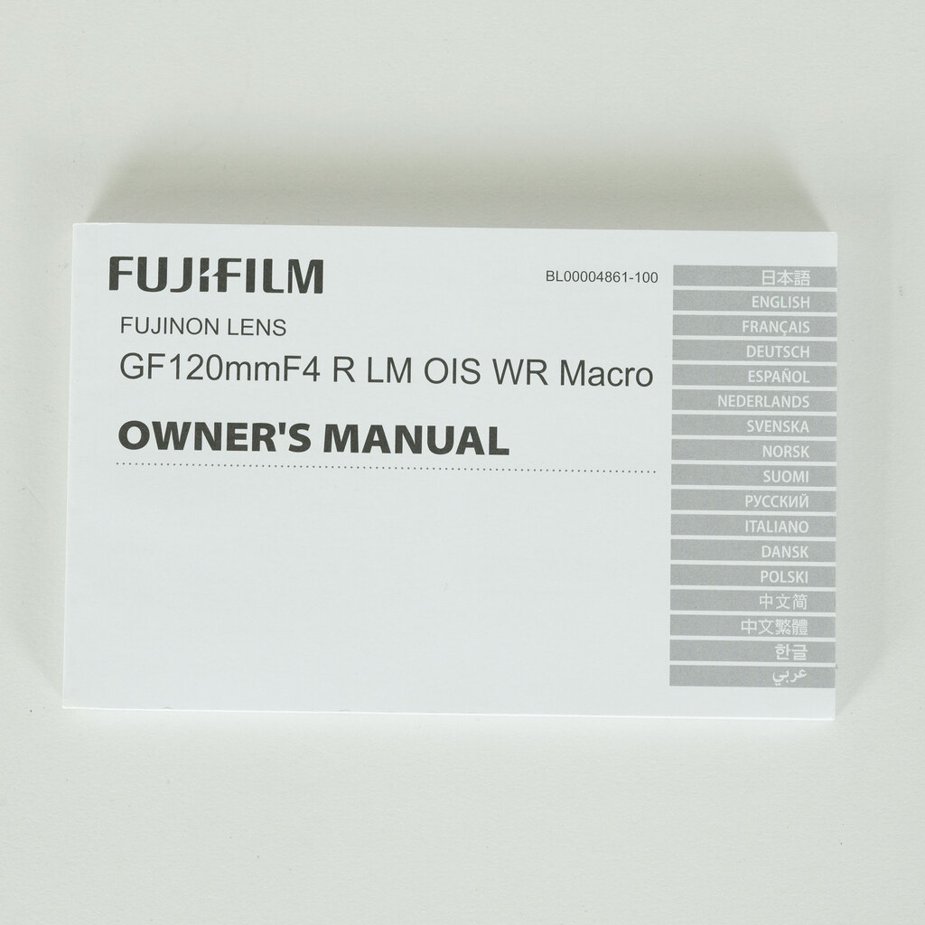 FUJIFILM GF120mmF4 R LM OIS WR Macro FUJIFILM GF120mmF4 R LM OIS WR Macro