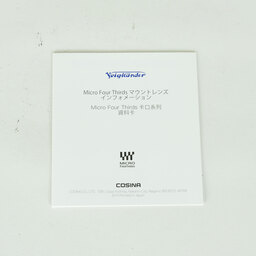 Voigtlander SUPER NOKTON 29mm F0.8 Aspherical(マイクロフォーサーズ用) Voigtlander SUPER NOKTON 29mm F0.8 Aspherical(マイクロフォーサーズ用)