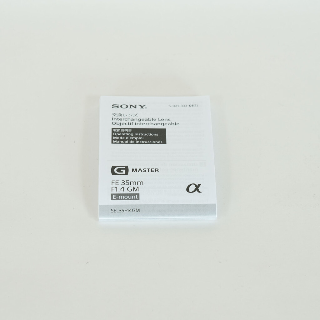 SONY FE 35mm F1.4 GM SEL35F14GM SONY FE 35mm F1.4 GM SEL35F14GM