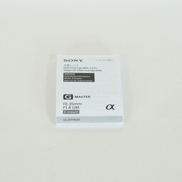 SONY FE 35mm F1.4 GM SEL35F14GM SONY FE 35mm F1.4 GM SEL35F14GM