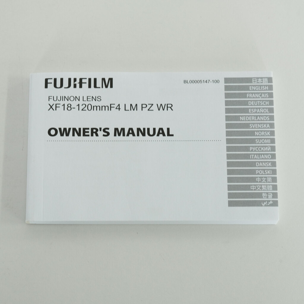 FUJIFUILM XF18-120mmF4 LM PZ WR FUJIFUILM XF18-120mmF4 LM PZ WR